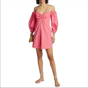 A.L.C. Mila off the shoulder stretch linen dress